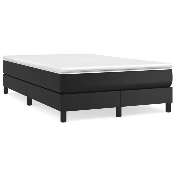 Maison Exclusive - Sommier à lattes de lit matelas Noir 120x200 cm Similicuir