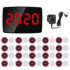 Wireless Calling System Sensitive Wireless Restaurant Table Call System with 20 Table Bell Buttons