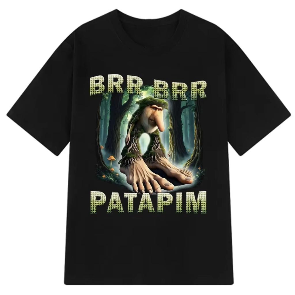 Итальянская Т-футболка с мемом про мозг Tralalero Tralala Tung Tung Tung Sahur Bombardiro Crocodilo