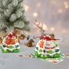 10pcs/pack, Three-dimensional Multi-faceted, Christmas Pattern Box, Candy Gift Box, Folding Triangle Gift Box, Unique Shape, Christmas Gift Box