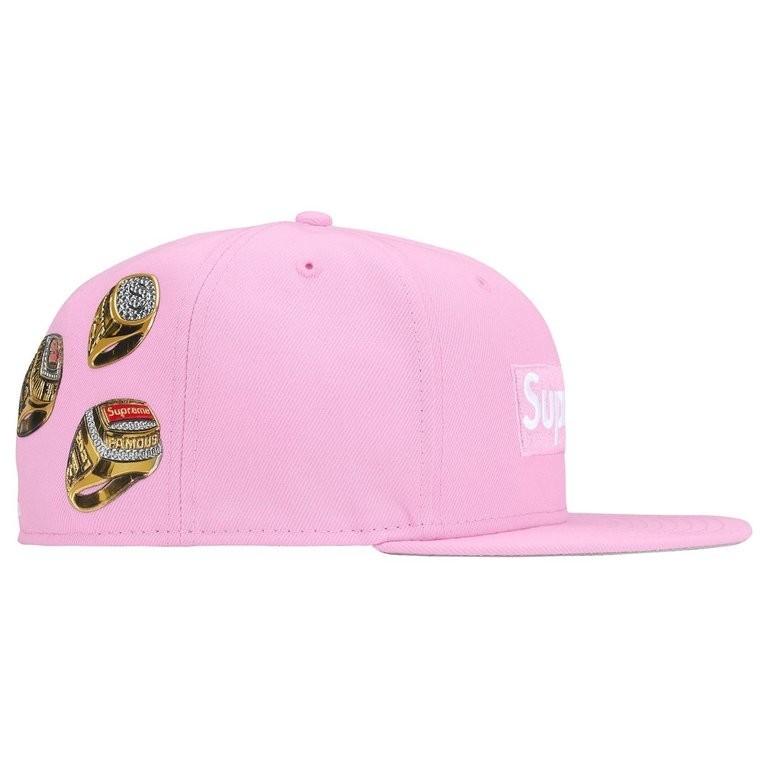 Supreme Кольца Логотип New Era Розовый