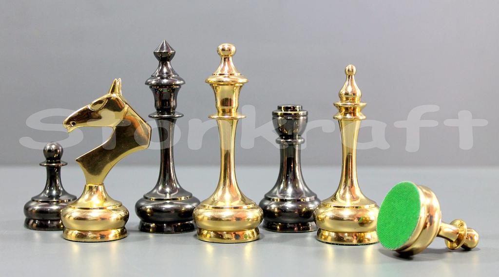 StonKraft Brass Chess Pawn Man Piece/Coin (Gold, 3.75 inches, Newest)