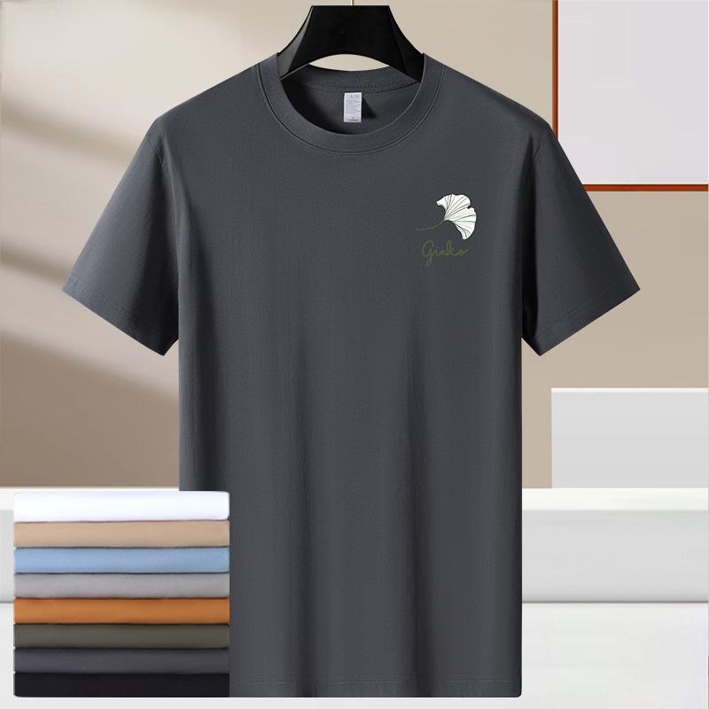 Летняя повседневная мужская футболка с принтом из мягкой хлопчатобумажной ткани