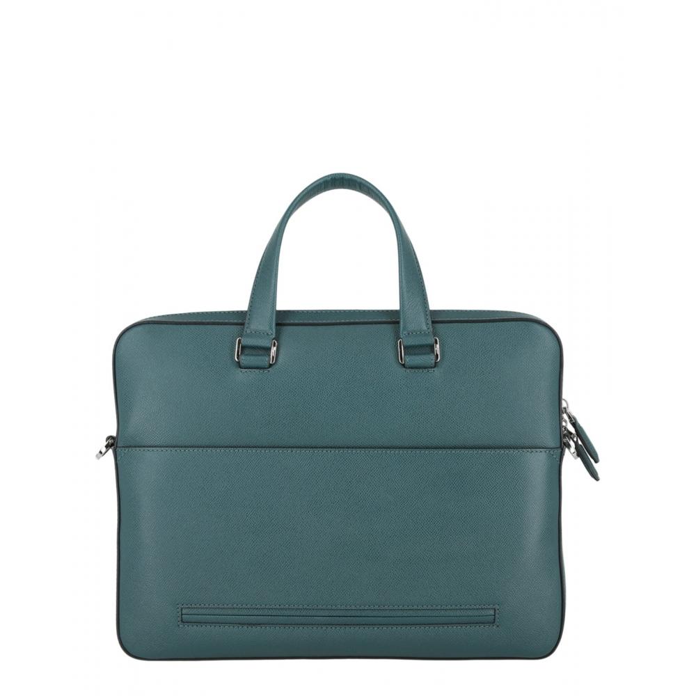 Salvatore Ferragamo Портфель Slim Gemini Soft, синий