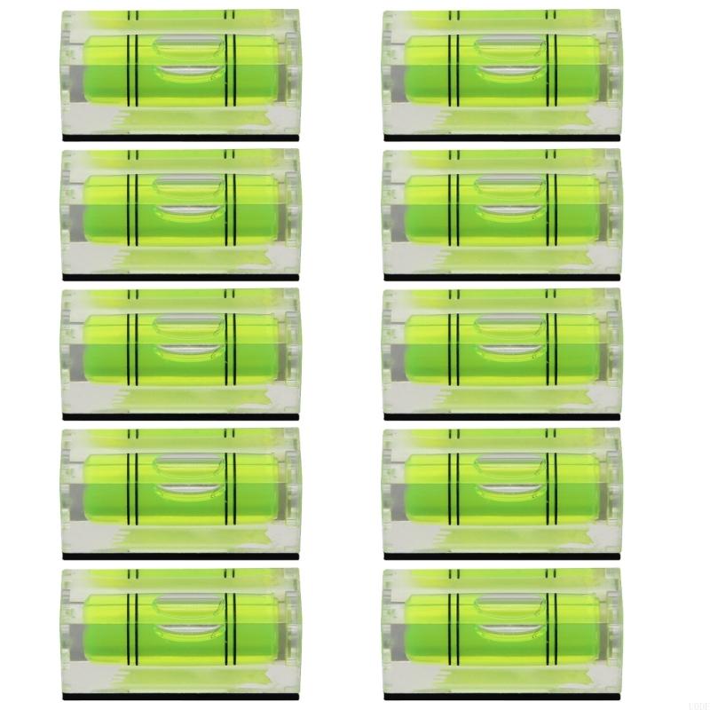 Pack Of 5/10 Small Green Level Gauges with Glowing Function Level Measuring Instrument for Stable Horizontal Reference