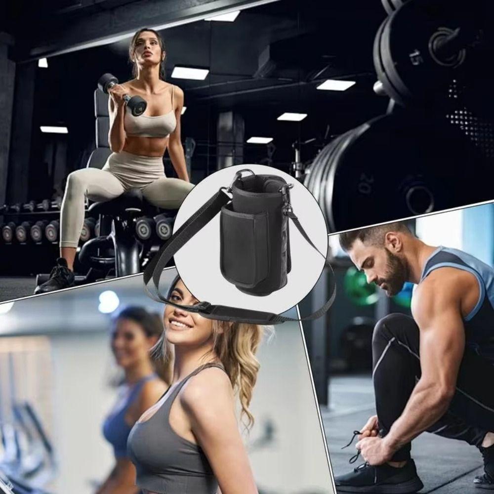 Magnetic Water Bottle Sling Bag Adjustable Crossbody Sports Bag Magnetic Gym Bottle Bag Travel