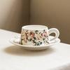Набор кофейных чашек и блюдец «Легкая роскошь» Высококлассный изысканный керамический набор чашек Бытовая кружка для послеобеденного чая Подарочная чашка