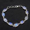 Серебряный браслет Moonstone, женские украшения, браслет ручной работы, серебряные украшения, серебро 925 пробы, подарок маме