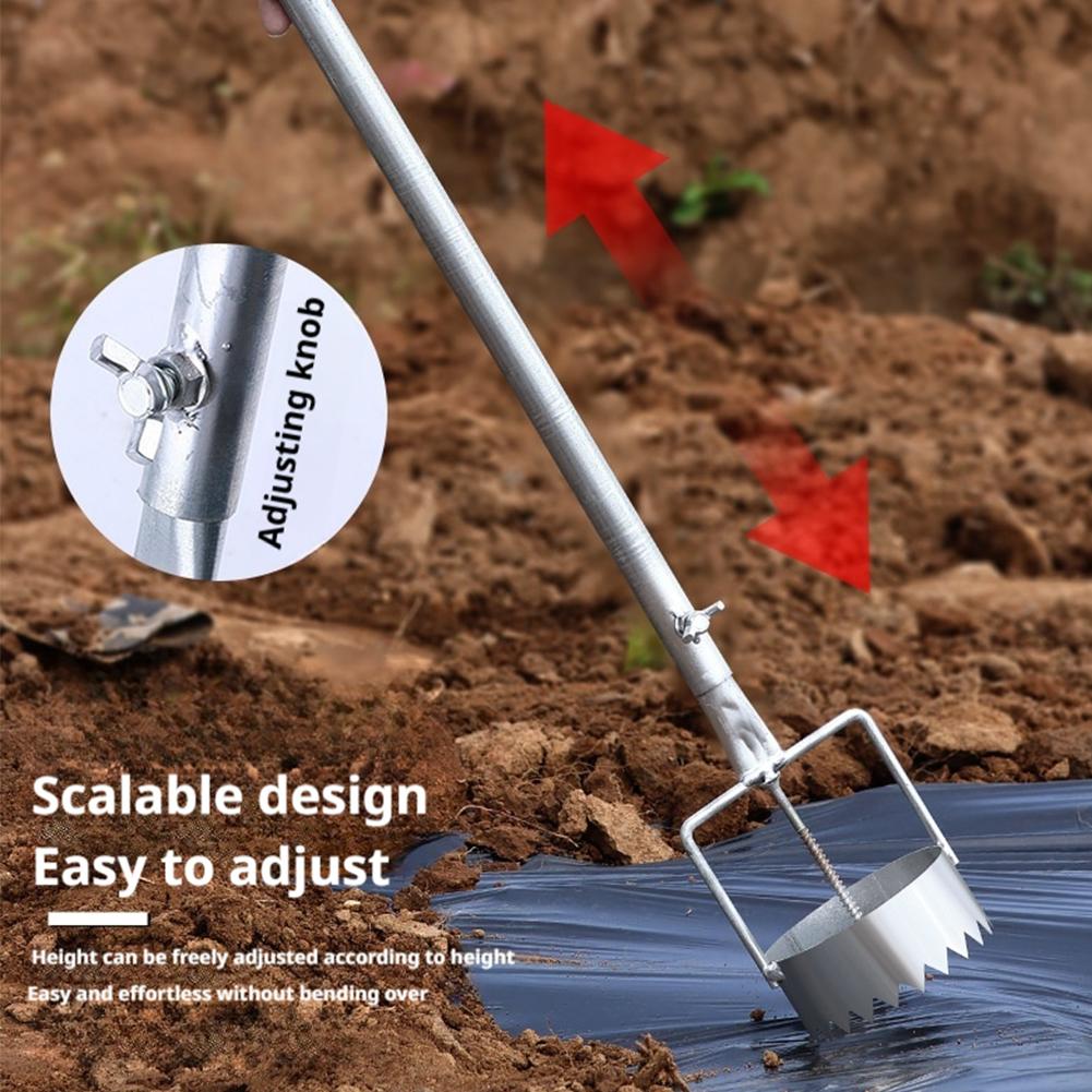 Инструмент для пробивания отверстий в сельскохозяйственной пленке для посадки овощей в теплице, пробиватель отверстий для ткани для прополки, инструмент для садоводства для пересадки перца