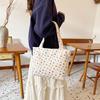 Trendy Korean Dot Pattern Shoulder Bag With Spacious Design Ideal For Everyday Use