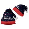 2024 Christmas Short Plush Santa Claus Hat for Adults & Kids - DIY Printed Ornaments
