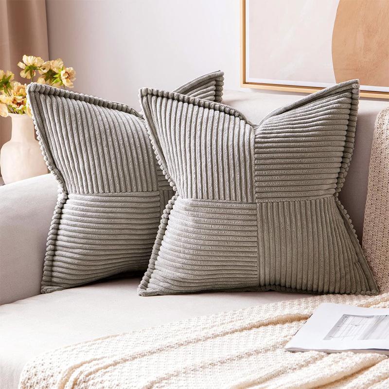 2 шт. Наволочки на декоративные подушки в богемном стиле, пэчворк, текстурированные, с градиентом, фермерская эстетика для дивана, постельного белья, софы, декора гостиной, декора гостиной