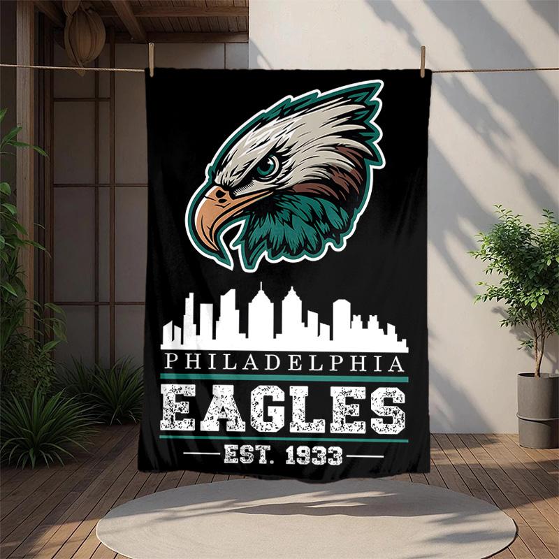 Philadelphia Flannel Blanket Soft Warm All-Season Throw, Design for Camping, Car Travel, Hiking Sofa, Bed, Office Perfect Gift for Parties