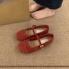 Retro Niche Ballet Style Round Head Shallow Mouth Single Shoes Women's 2025 Spring and Autumn New Fairy Flat Mary Jane Shoes