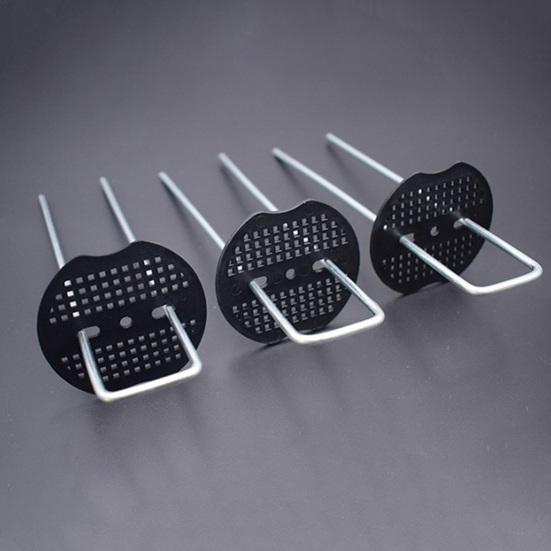 Yousheng 50/100 шт. U-образный колышек для грунта, антикоррозийный садовый колышек с прокладками, простая установка, многоразовые многоцелевые колышки для земли