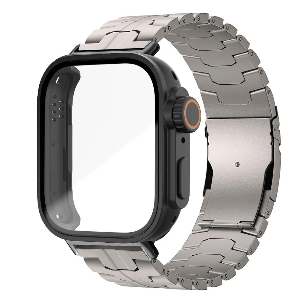 Ремешок из нержавеющей стали+ЧехолДля Huawei Watch Fit 4/4 Pro Ремешок Металлический браслет Заменить на Ультра ПК Чехол Наручный браслет Для Huawei Fit3