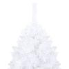 VidaXL Arbre de Noël artificiel avec branches épaisses Blanc 180cm PVC
