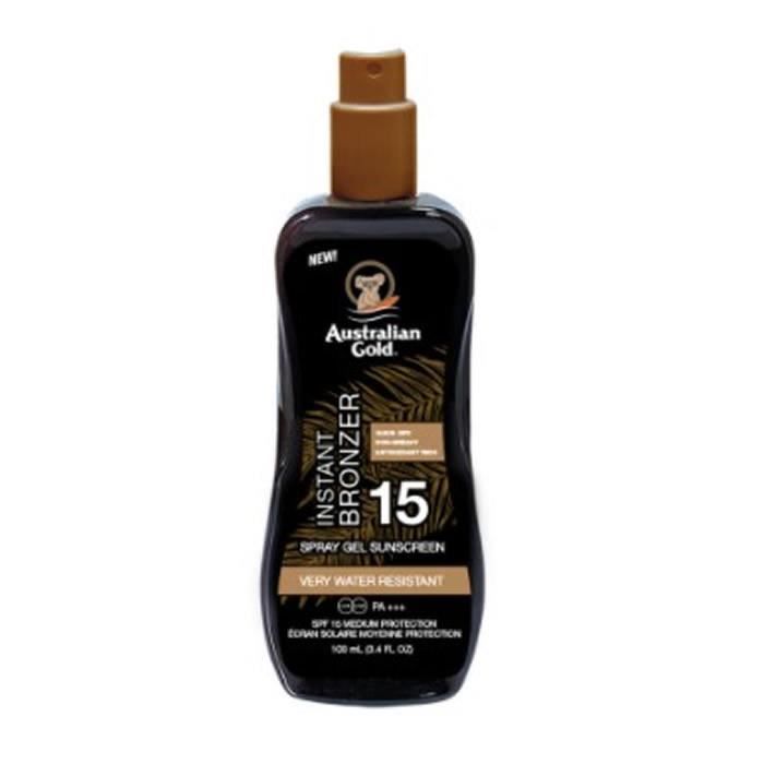AUSTRALIAN GOLD - Australian Gold Spray Gel With Instant Bronzer Spf15 100