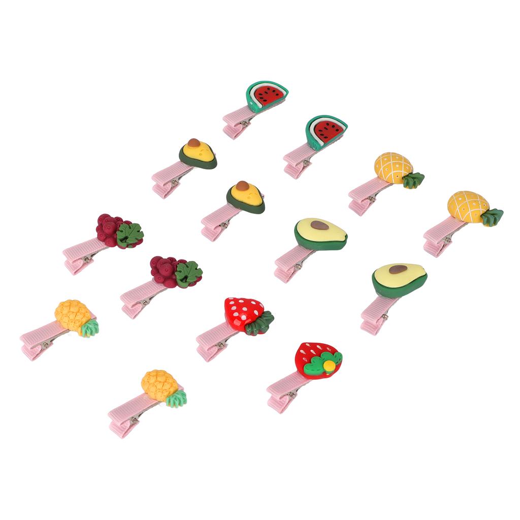 28pcs Pet Hair Clip Multipurpose Fruit Shape Dog Hair Barrettes for Small Medium Cats and Dogs