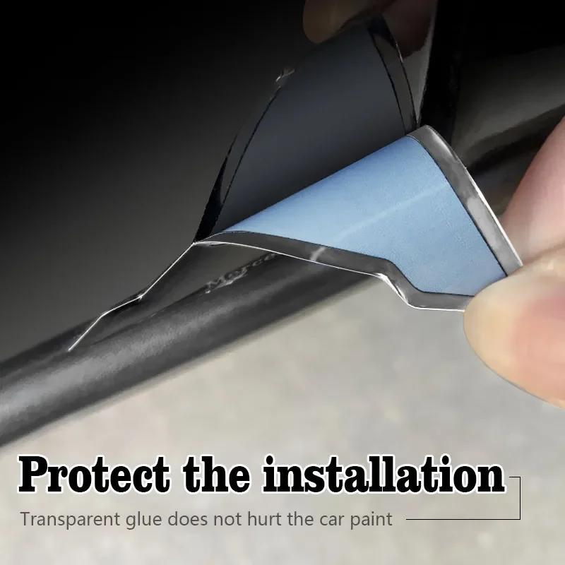 2026 Hot Car Sticker 4Pcs Car Door Corner Cover Anti-Scratch Protection Sticker For Peugeot 408 4008 308 3008 Rifter 5008 508 20