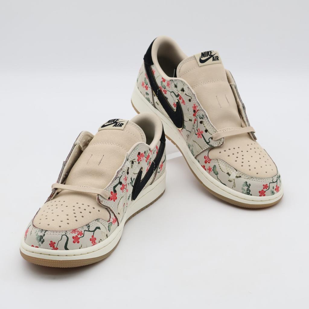 HV8293-100 Rui Hachimura Nike Air Jordan 1 Retro Low OG Cranes Oatmeal (Men's)