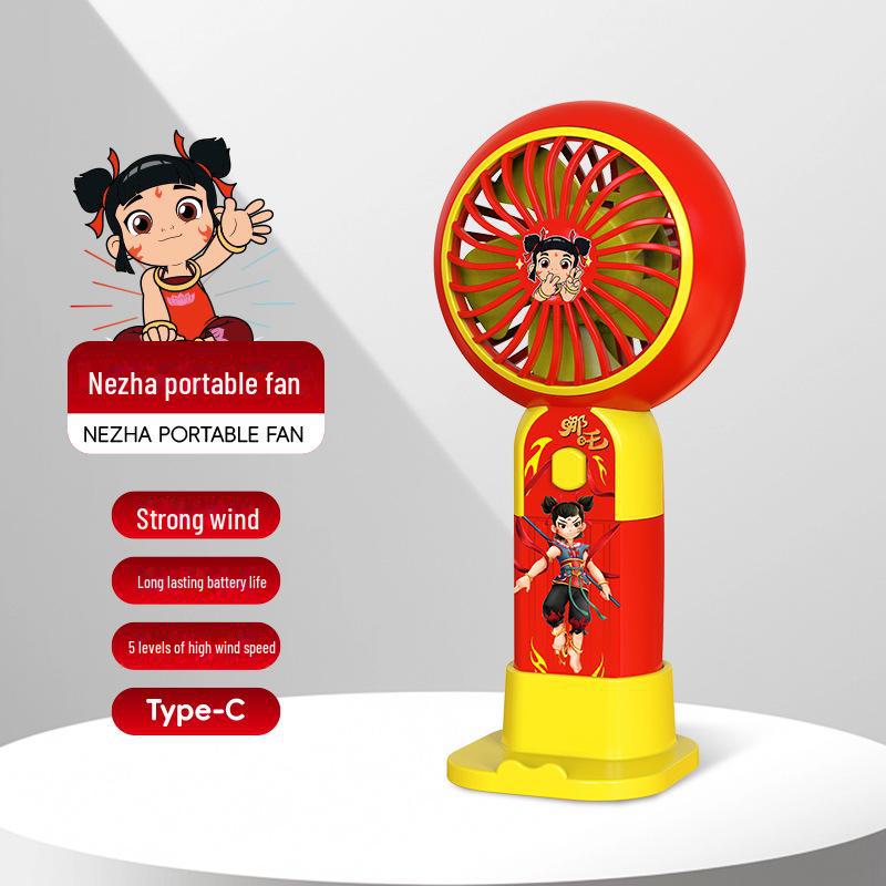 Портативный USB-вентилятор с рисунком - мини-настольный электрический вентилятор для использования на открытом воздухе