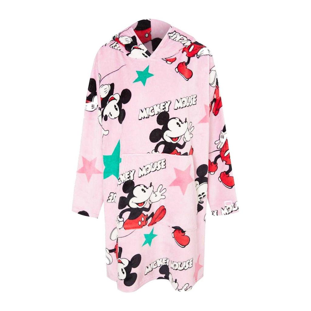 Disney Womens/Ladies Mickey Mouse Soft Sherpa Lined Oversized Blanket Hoodie