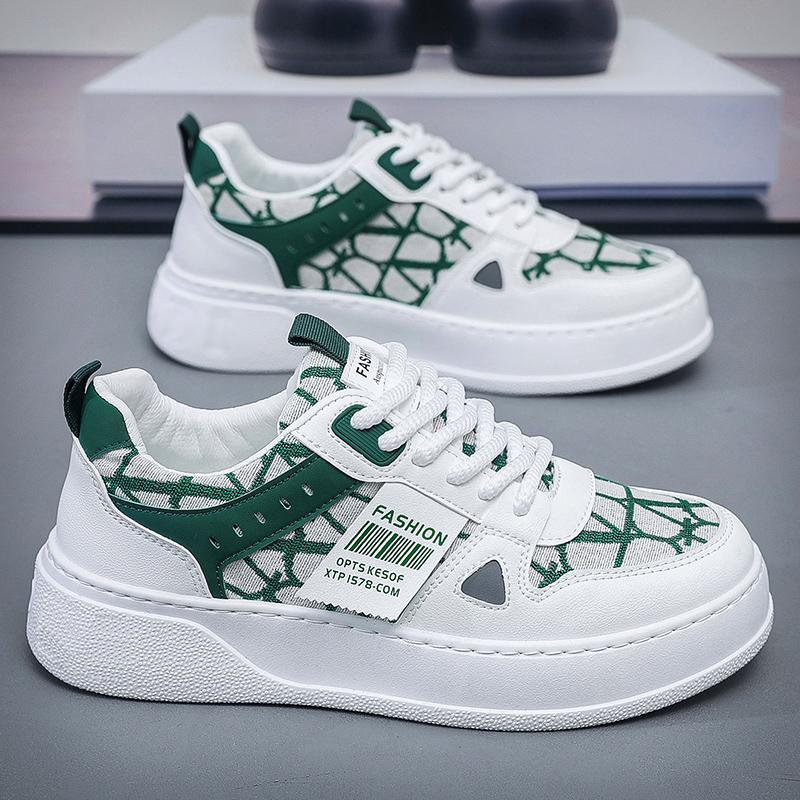 Массивные кроссовки размера плюс 45 для мужчин, модные повседневные туфли из микрофибры, кожи и сетки, дышащие, на увеличенной платформе