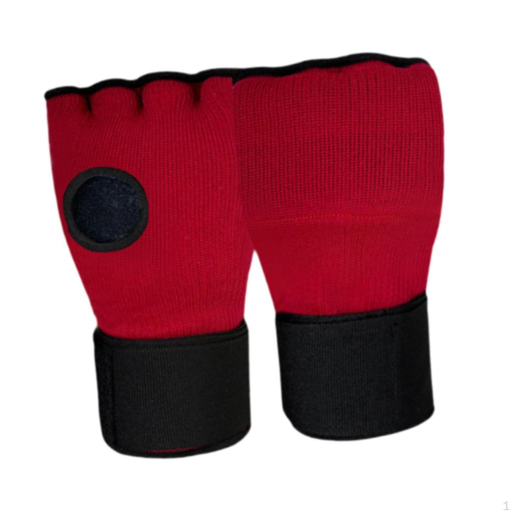 Боксерские внутренние перчатки гелевые бинты для рук снаряжение мягкие перчатки для кикбоксинга половина пальцев для