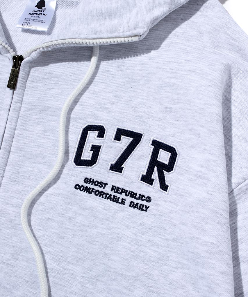 Толстовка на молнии с капюшоном Ghost Republic G7R, арочная, оверсайз, Ghz-271