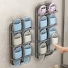 Bathroom Slipper Rack Multi-layer Strong Load-bearing No Punching Required Easy To Install Wall Mount Shoes Slipper Drainage Rack
