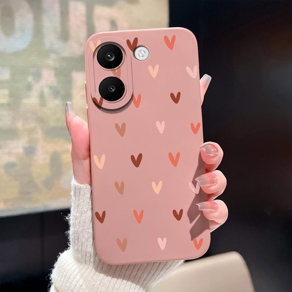 Для Xiaomi Poco X8 Pro X8 Pro Max Чехлы Цветное Сердце Защита от падения Художественный Защитный Чехол Для PocoX8Pro PocoX8ProMax Задняя Крышка