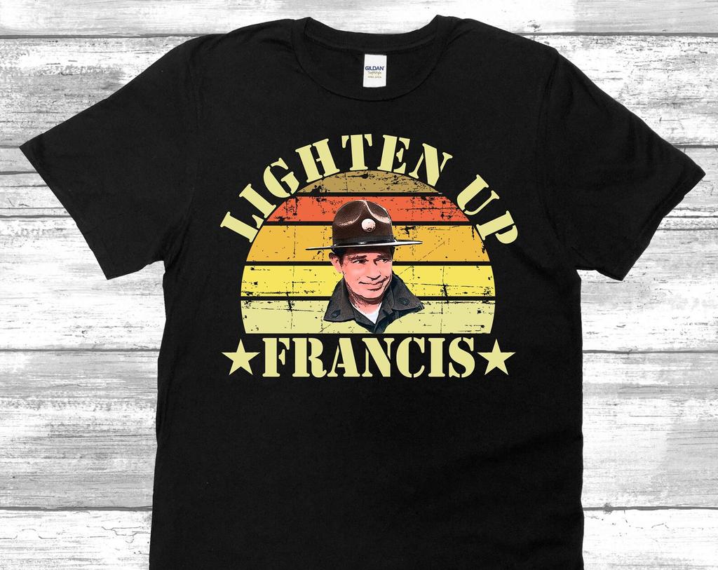 Lighten Up Francis Stripes Movie Quote Unisex T-Shirt