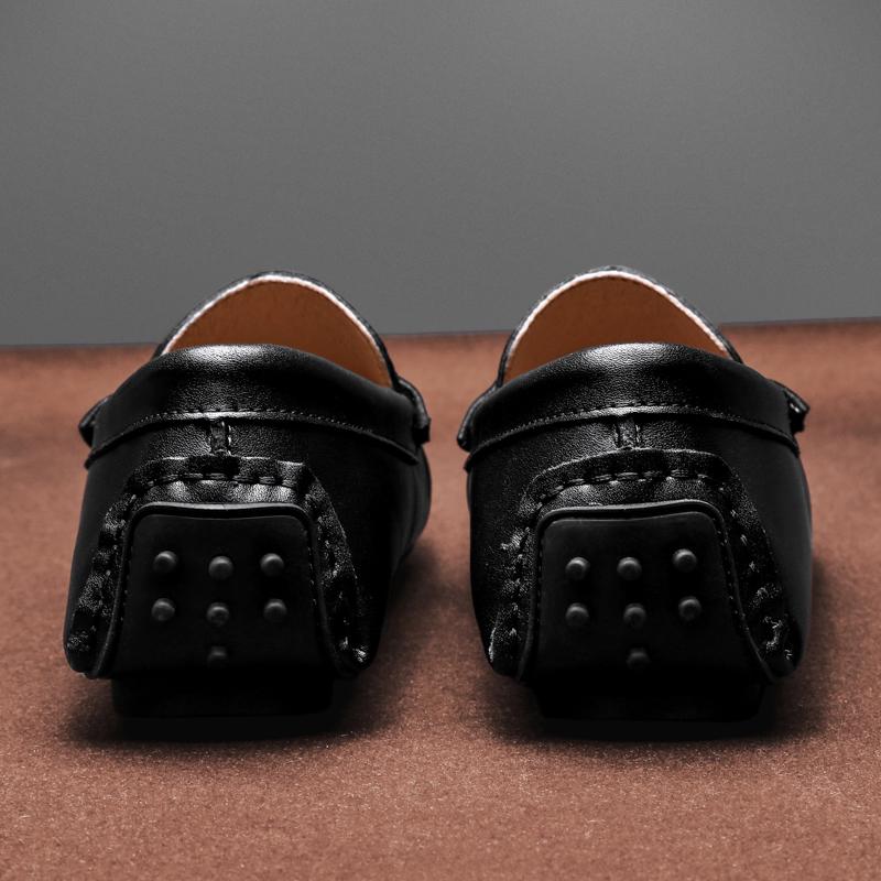 Мужские пенни-лоферы, мокасины, обувь для вождения без шнуровки на плоской подошве, топсайдеры