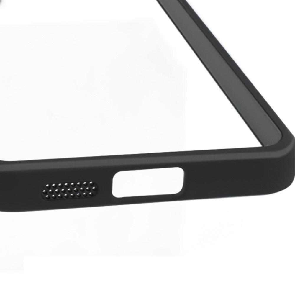 Samsung Galaxy S24+ Plus Fusion Hybrid Case with Camera Protection, Transparent/Black