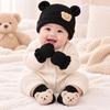 Elastic Newborn Hat Warm Infant Mittens Fashion Baby Hat Gloves Socks Set  Gift