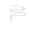 Altesse [I2937] - White 'Scarlett' Silver Necklace