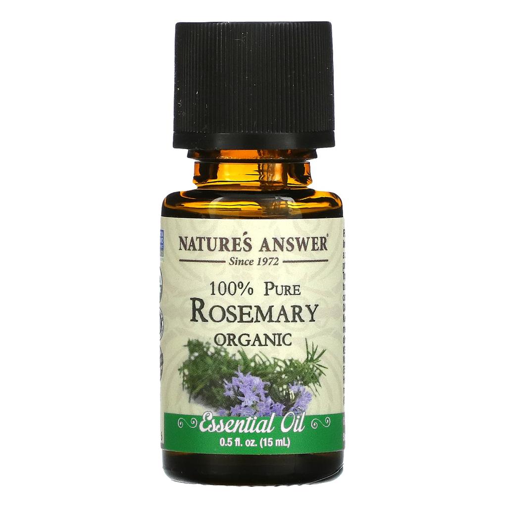 Nature's Answer Organic Essential Oil, 100% Pure Rosemary, 0.5 Fl Oz (15 Ml)