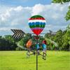 Красочный флюгер Железная сова Воздушный шар тукан Флюгер со штырем Флюгер Уличный ветер