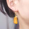 Hook Piercing Orange Sliced Earrings Leaf Y2K Handmade Earrings Fruit Ear Jewelry  Girls Gift
