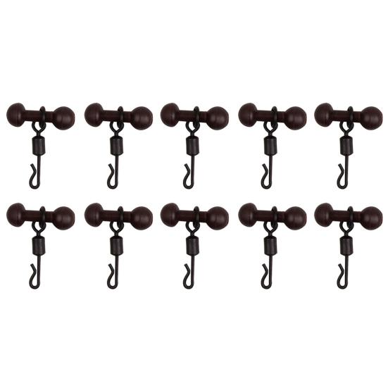 10 шт./набор Чод-бидс Роликовые вертлюжки быстрой смены Оснастка для ловли карпа методом Хели