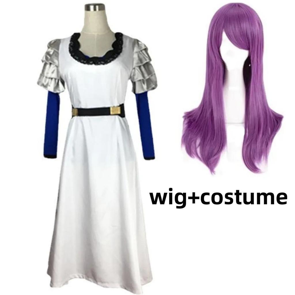 Аниме Токийский Гуль Камиширо Ризе Косплей Костюм Белое Платье с Длинными Рукавами Парик Очки Взрослая Женщина Сексуальный Карнавальный Костюм