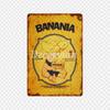 [ DecorMan ] France BANANIA Metal SIGN Custom Wall Poser iron Painting PUB Room Bar Hotel Decor LTA-3143