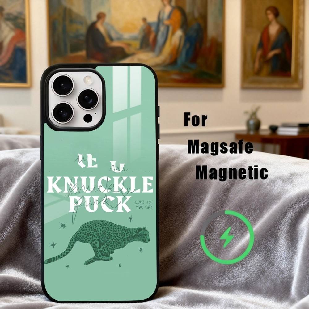 Поп-рок K-Knuckle P-Puck Группа Чехол для телефона Для iPhone17,16,15,14,13,12,11 Plus,Pro Max Магнитный Для Magsafe Беспроводная зарядка