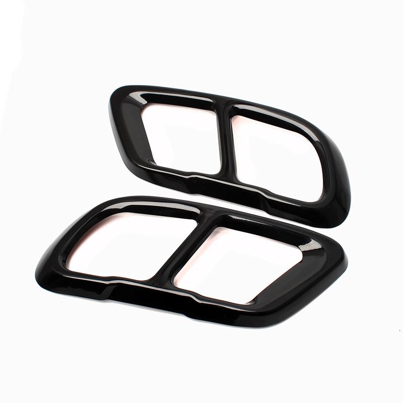 Car Exterior Accessories Tail Back Exhaust Muffler Tip Pipes Protective Covers Trim Fit For BMW X5 G05 X6 G06 X7 G07 -