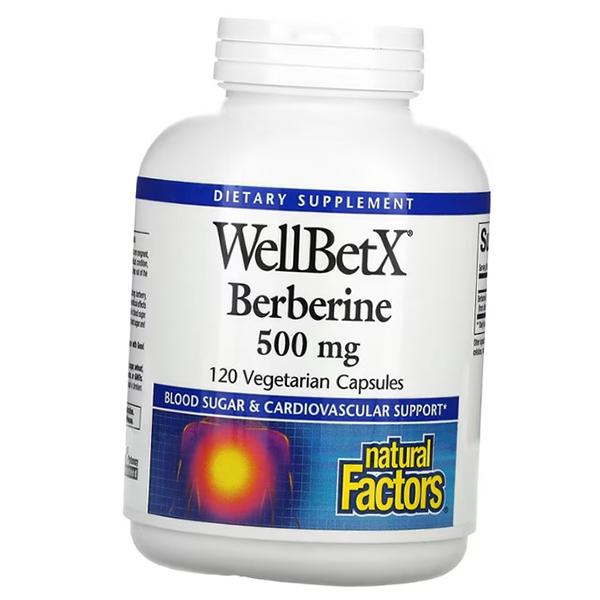 Берберин, Berberine 500, Natural Factors (72406003)