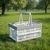 Large Capacity Portable Picnic Basket Stackable Collapsible Storage Crate  Camping