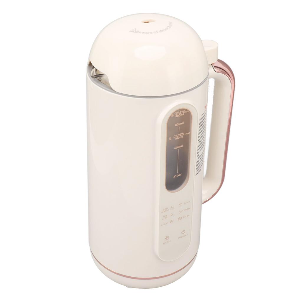 Soy Milk Maker Automatic High Speed Blender Creamy White Multifunctional Nut Milk Maker for Home