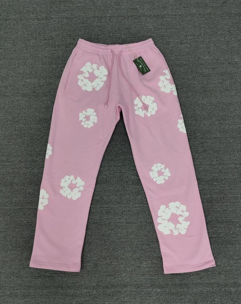 Худи из плотного хлопкового денима с цветочным принтом - Модная американская уличная куртка для мужчин