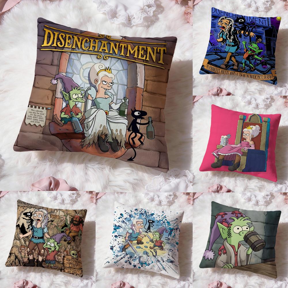 Чехол на подушку из аниме D-DisenchantmentS, премиум-комфорт, двусторонний чехол для подушки -Дизайн «Два в одном» для любой комнаты и салона автомобиля